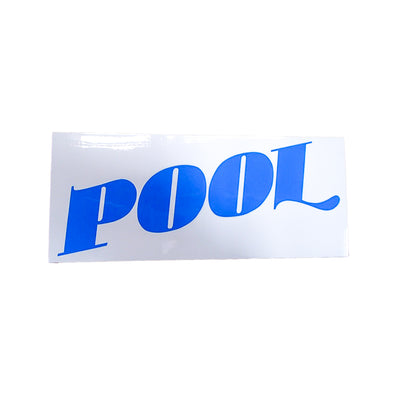 Blue "Pool" Replacement Decal
