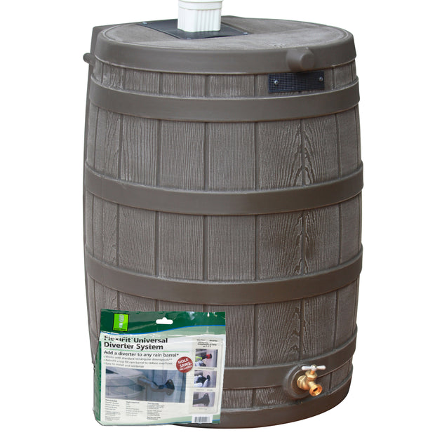 Rain Wizard 50 Gallon Rain Barrel with Diverter Kit Good Ideas