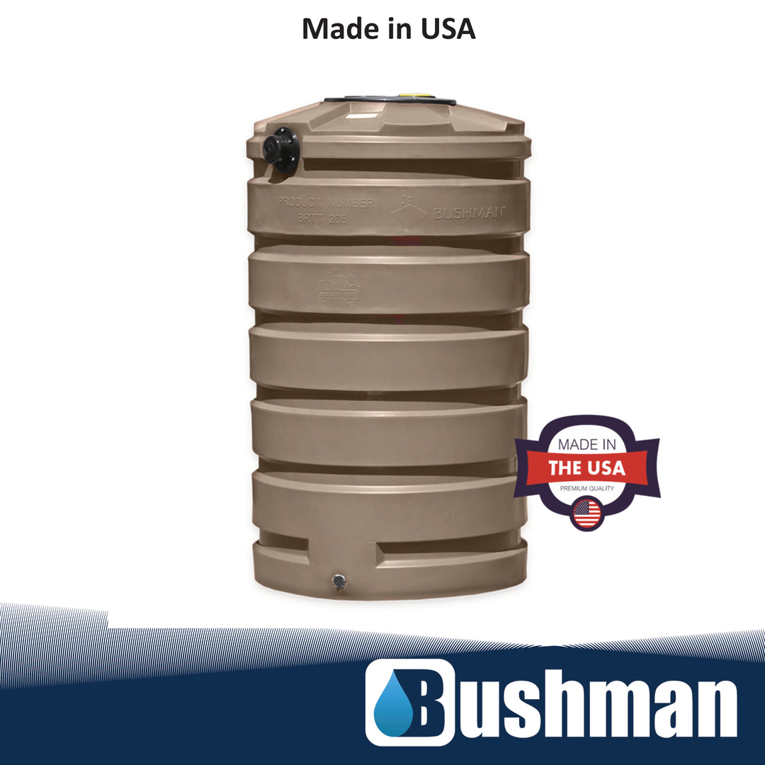 Bushman 205 Gallon Rainwater Harvesting Tank - Mocha – Good Ideas