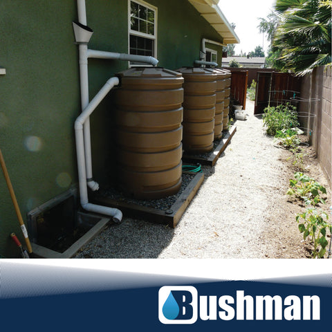 Bushman 205 Gallon Rainwater Harvesting Tank - Mocha