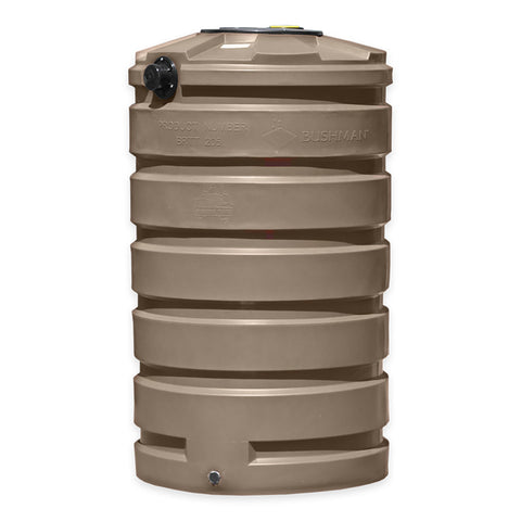 Bushman 205 Gallon Rainwater Harvesting Tank - Mocha