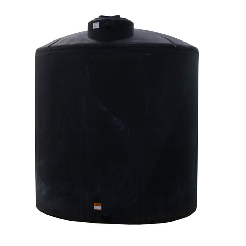 Norwesco 2500 Gallon Vertical Water Storage Tank - Black