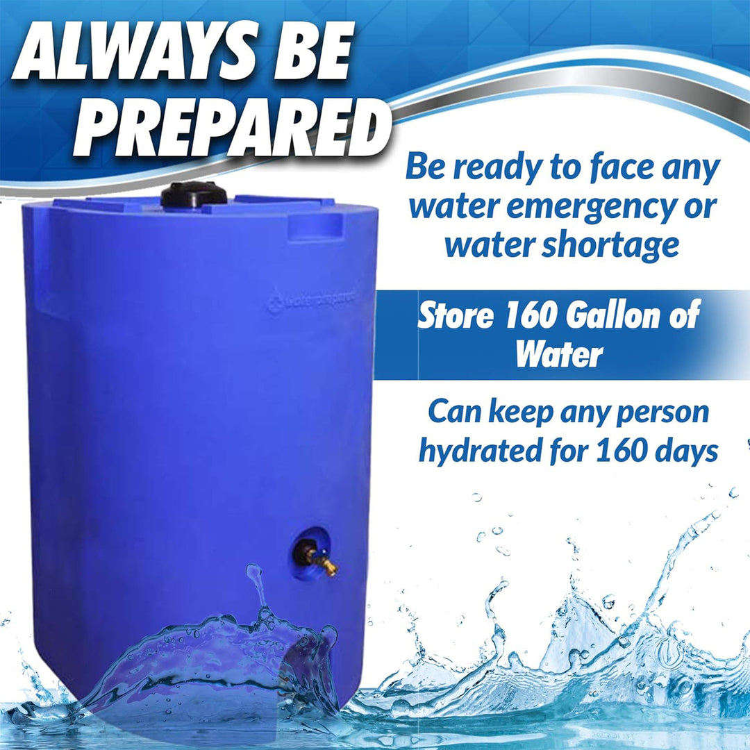 Stackable Water Barrels Round Plastic Double Barrel Water Storage 3D