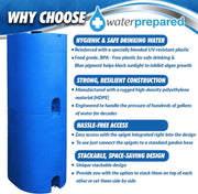 WaterPrepared 55 Gallon Blue Water Storage Tank