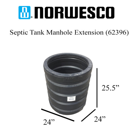 Norwesco Septic Tank Manhole Extension 24"H x 20"D (62396)