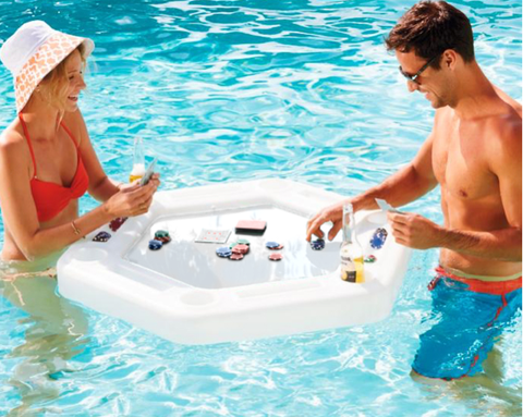 Texas Float'em Pool Card and Game Table – Good Ideas Texas Float'em Pool Card and Game Table – Good Ideas