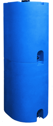 WaterPrepared 55 Gallon Blue Water Storage Tank