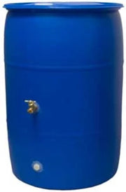 Big Blue Rain Barrel